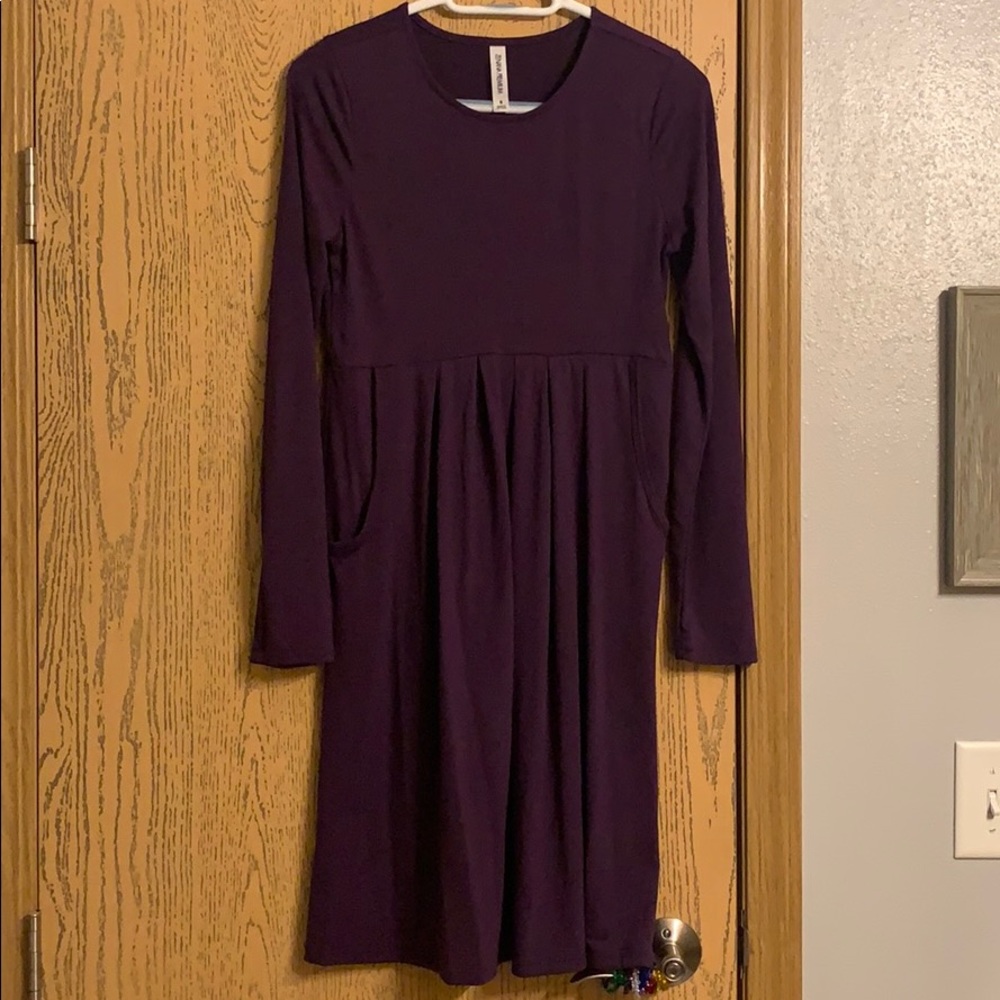 Purple Dress with Pockets